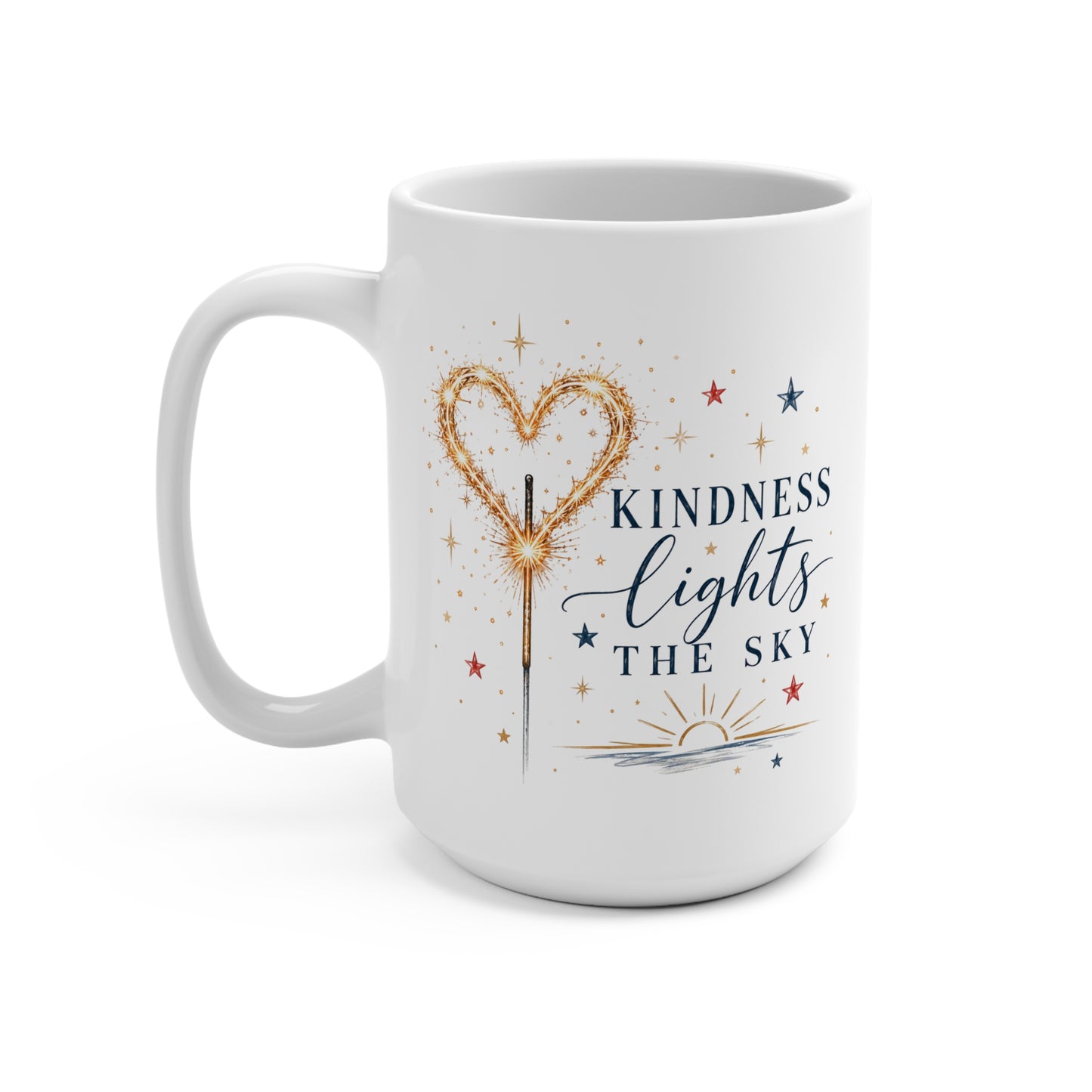 Kindness Lights The Sky 15 oz Mug