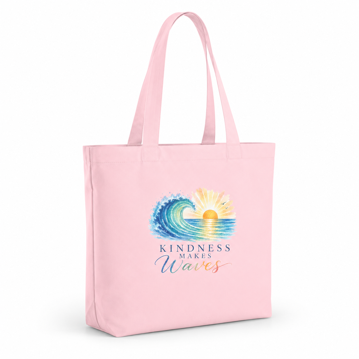 Kindness Makes Waves Canvas Tote Bag