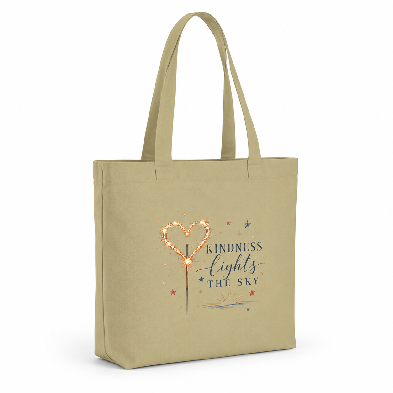Kindness Lights The Sky Canvas Tote Bag