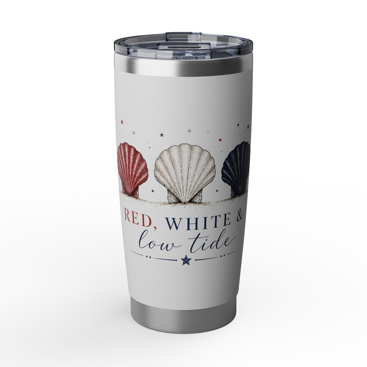 Red, White, & Low Tide 20 oz Tumbler