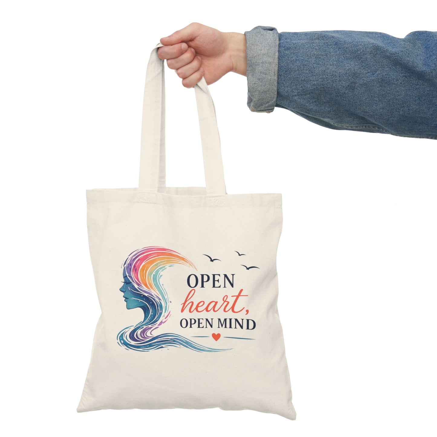 Open Heart, Open Mind Tote Bag