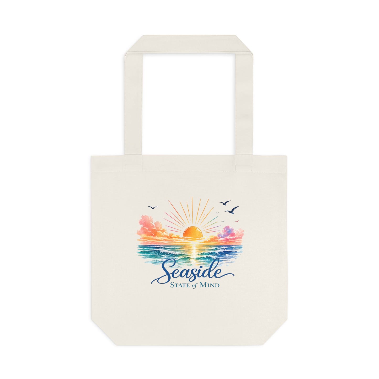 Seaside State Of Mind Canvas Tote Bag