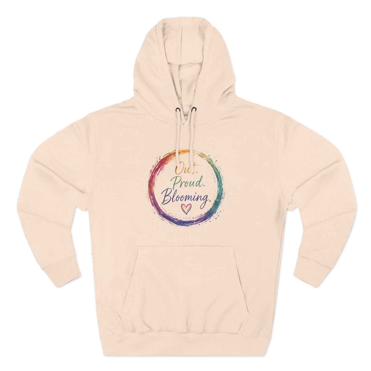 Out. Proud. Blooming. Mid-Heavyweight Hoodie