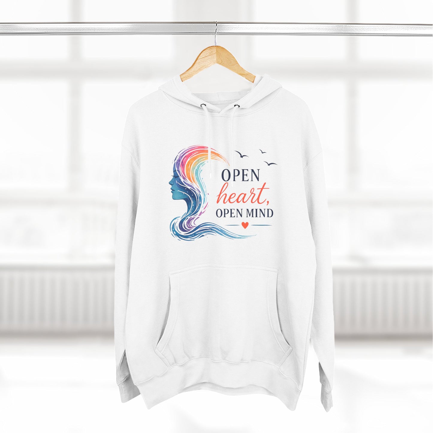 Open Heart Open Mind Mid-Heavyweight Hoodie
