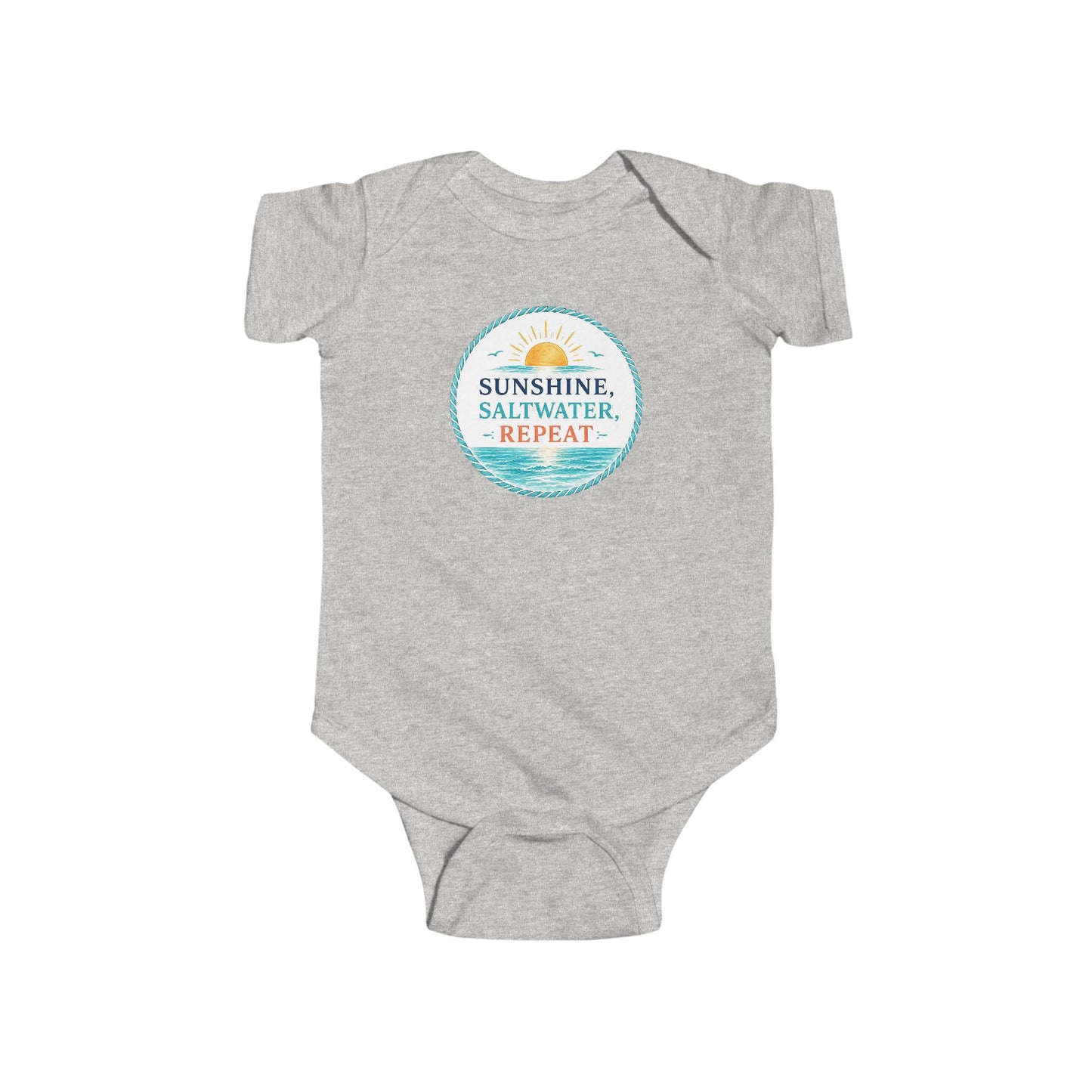 Sunshine, Saltwater, Repeat Baby Onesie