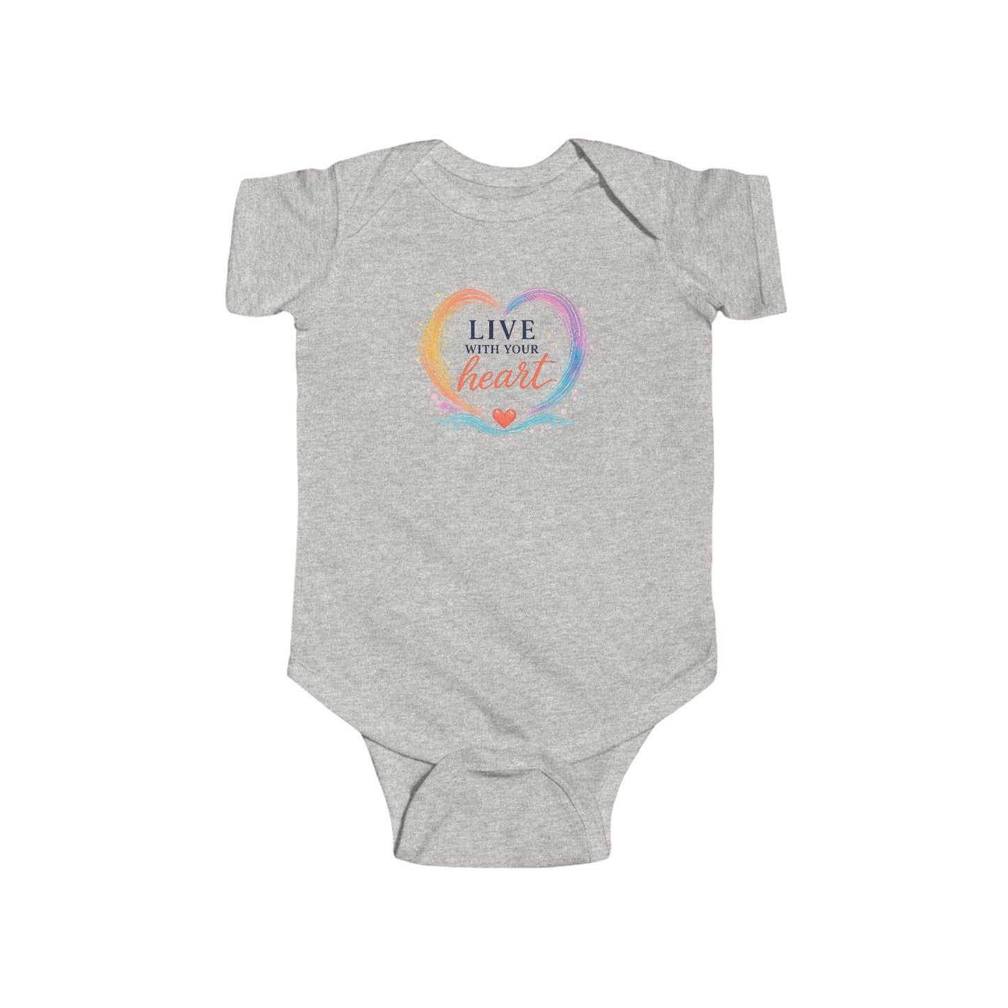 Live With Your Heart Baby Onesie