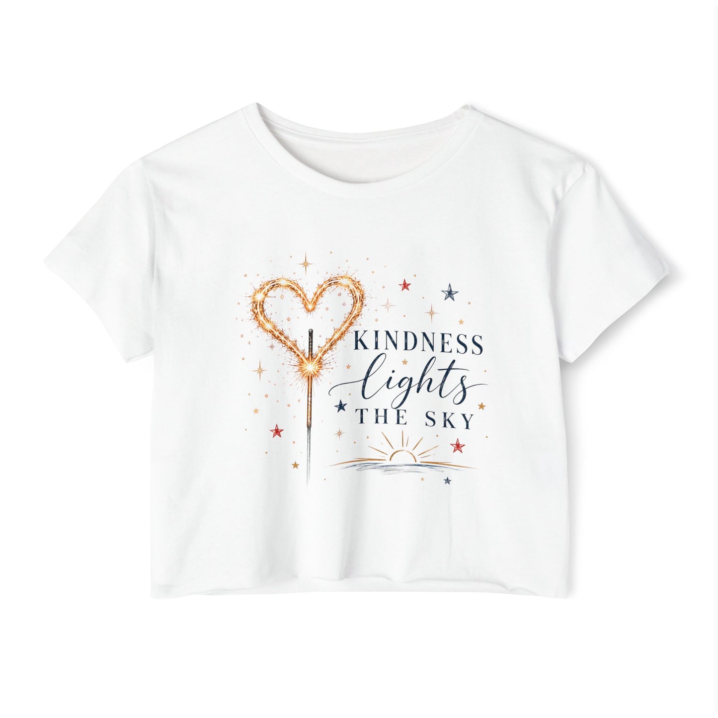 Kindness Lights The Sky Crop Top