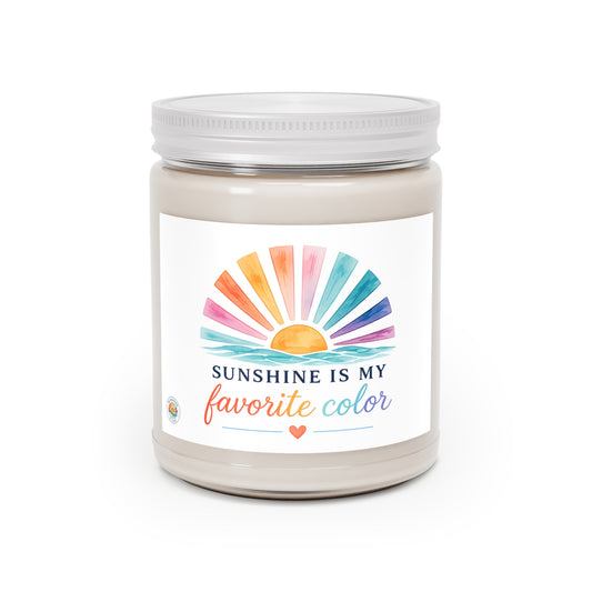 Sunshine Is My Favorite Color Scented Soy 9 oz Candle