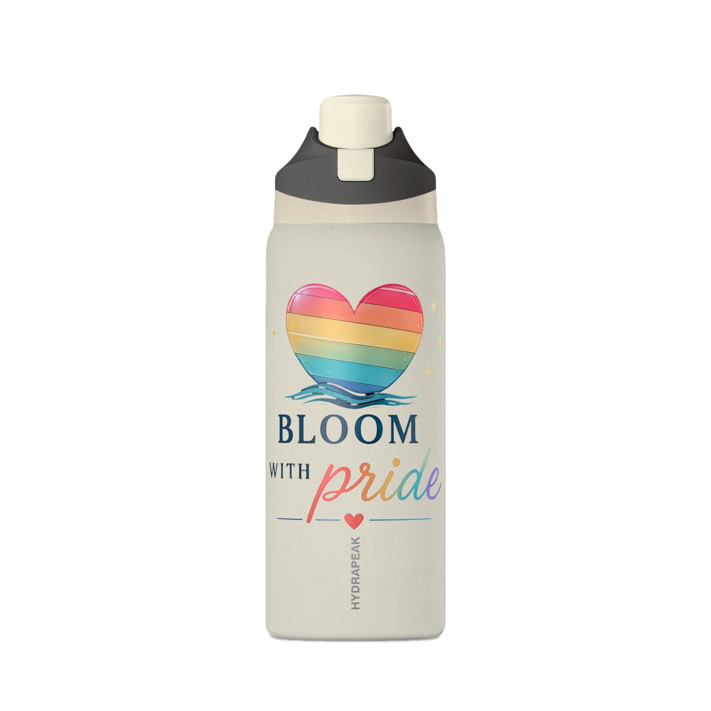 Bloom With Pride 32 oz Premium Hydrapeak Water Bottle