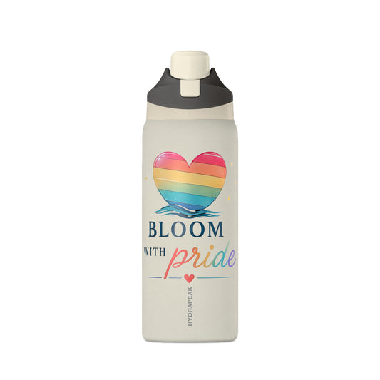 Bloom With Pride 32 oz Premium Hydrapeak Water Bottle