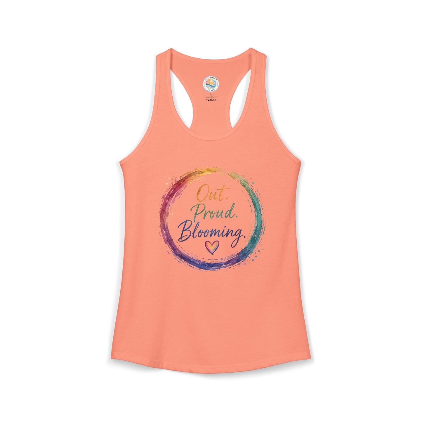 Out. Proud. Blooming. Women's Tank