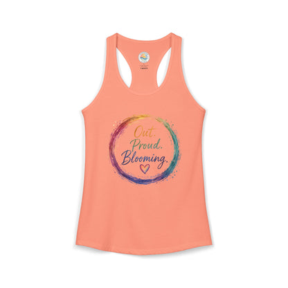 Out. Proud. Blooming. Women's Tank