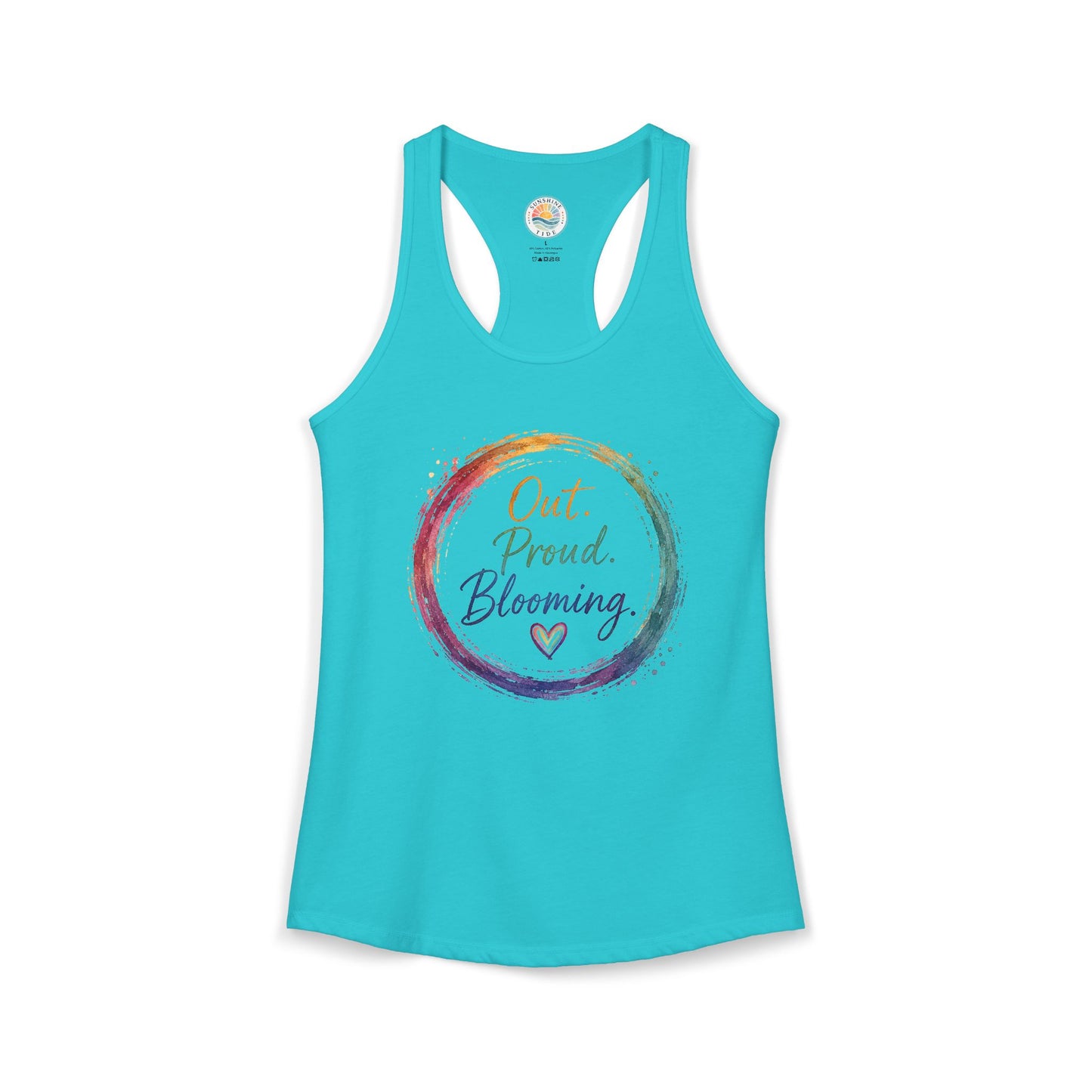 Out. Proud. Blooming. Women's Tank