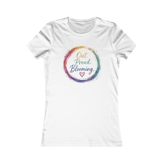 Out. Proud. Blooming. Women's Tee