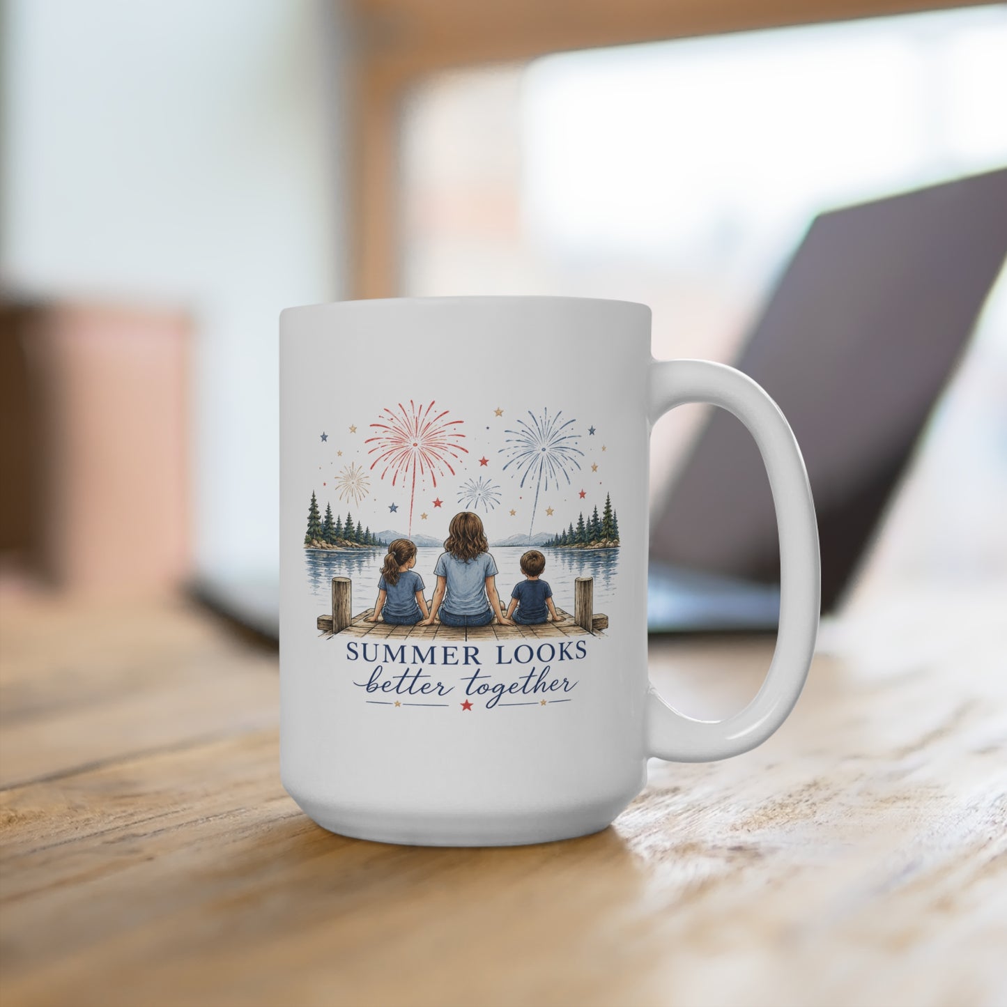 Summer Looks Better Together 15 oz Mug