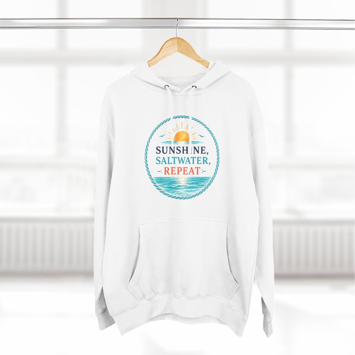 Sunshine, Saltwater, Repeat Mid-Heavyweight Hoodie