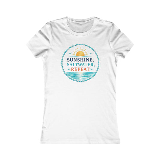 Sunshine, Saltwater, Repeat Women's Tee