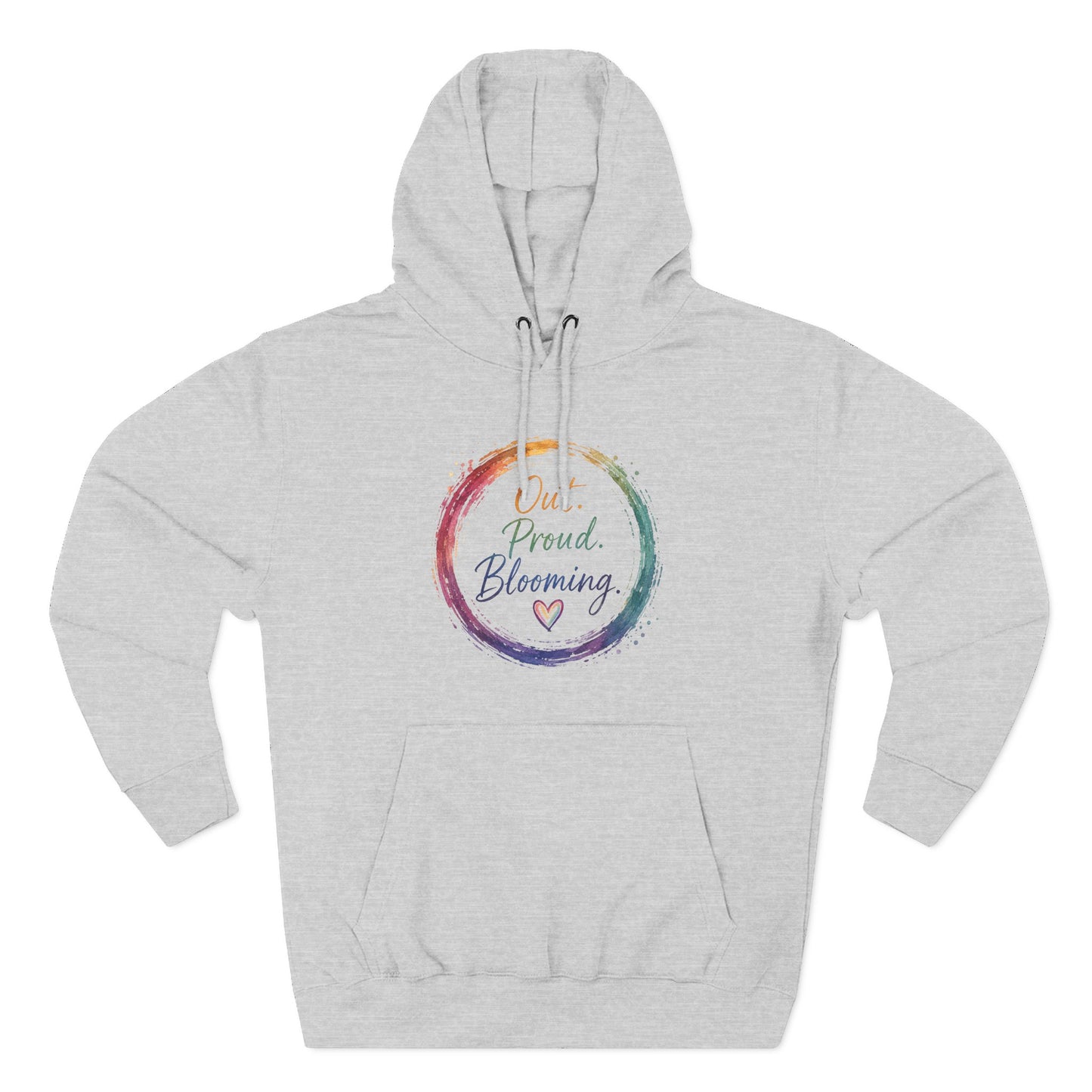 Out. Proud. Blooming. Mid-Heavyweight Hoodie