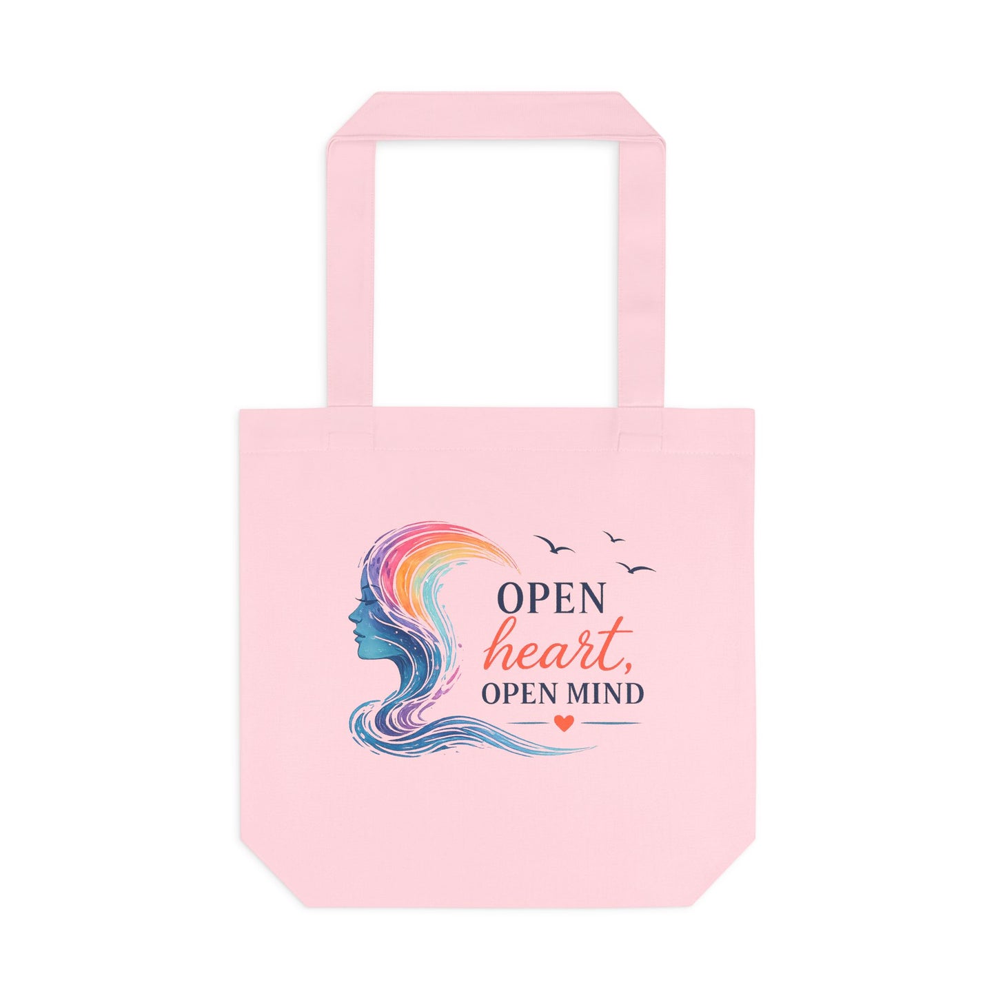 Open Heart, Open Mind Canvas Tote Bag