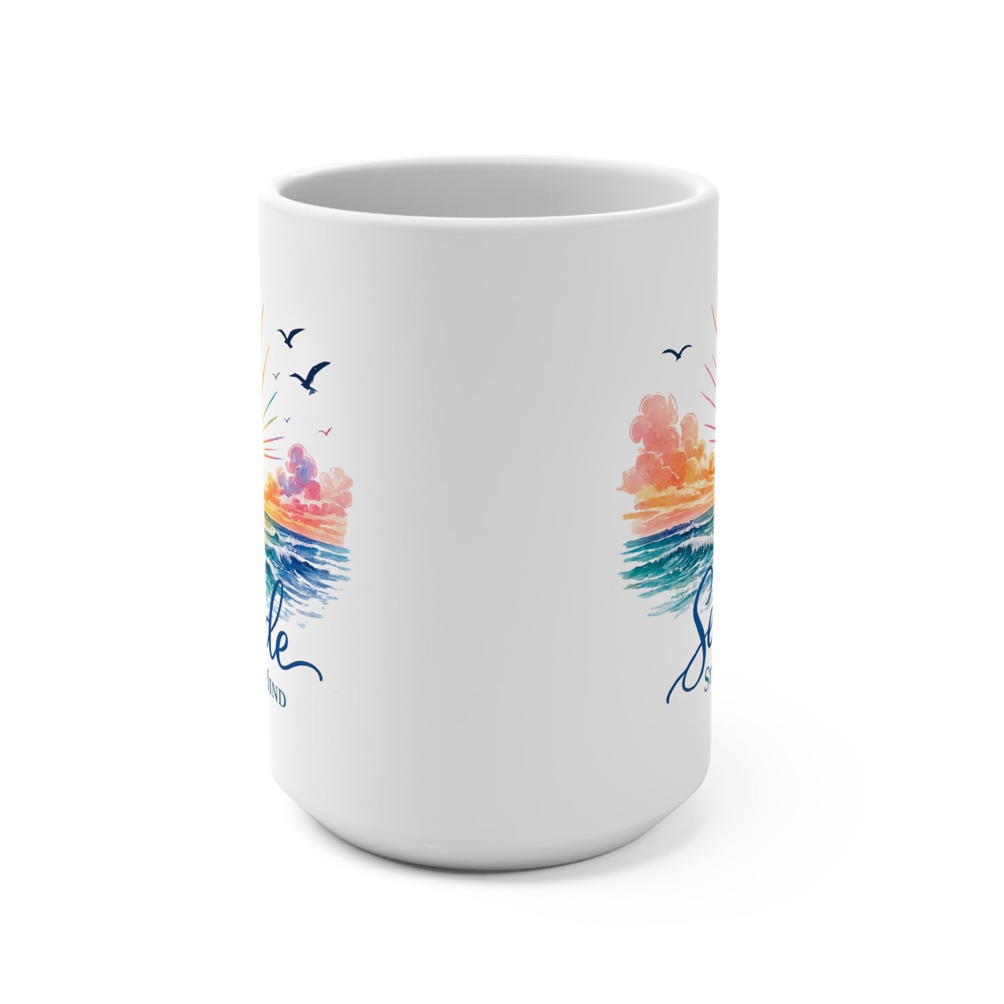 Seaside State Of Mind 15 oz Mug