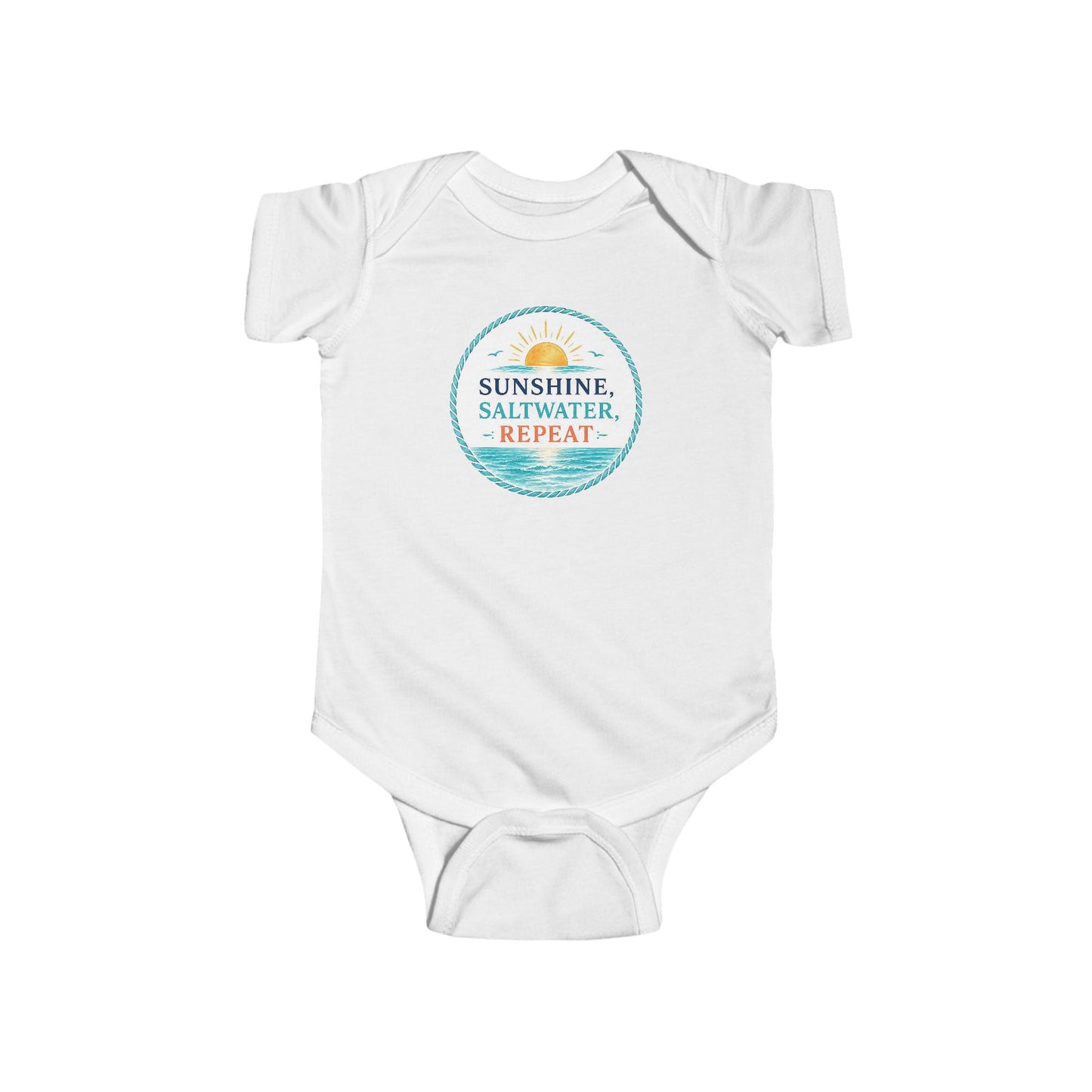 Sunshine, Saltwater, Repeat Baby Onesie