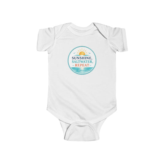 Sunshine, Saltwater, Repeat Baby Onesie