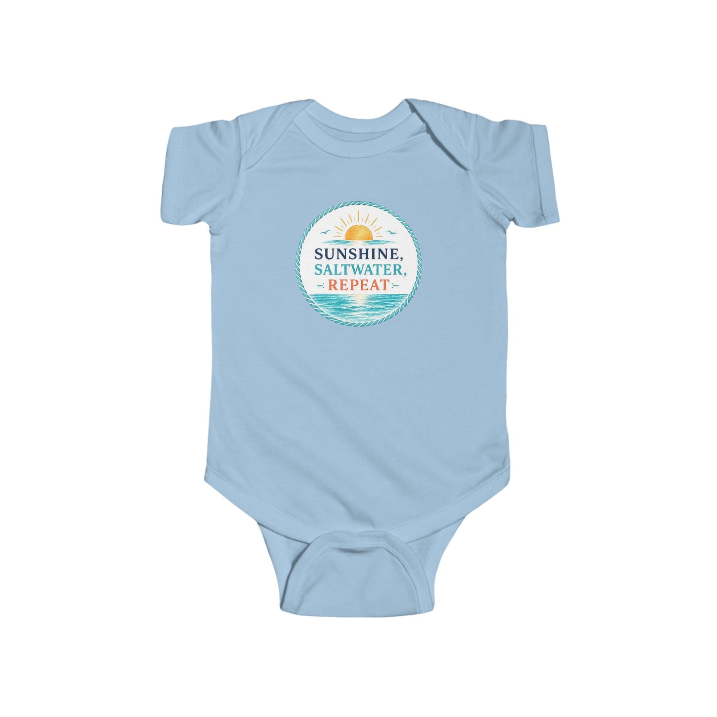 Sunshine, Saltwater, Repeat Baby Onesie