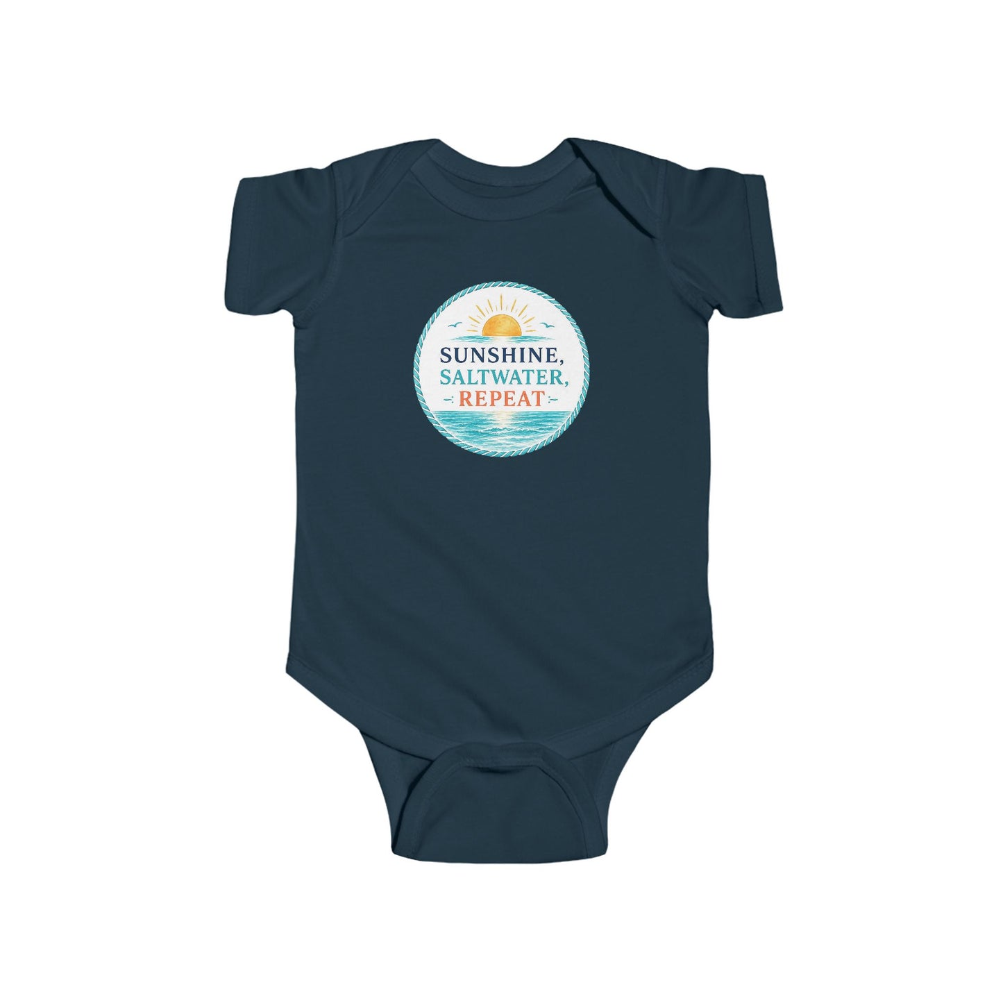 Sunshine, Saltwater, Repeat Baby Onesie