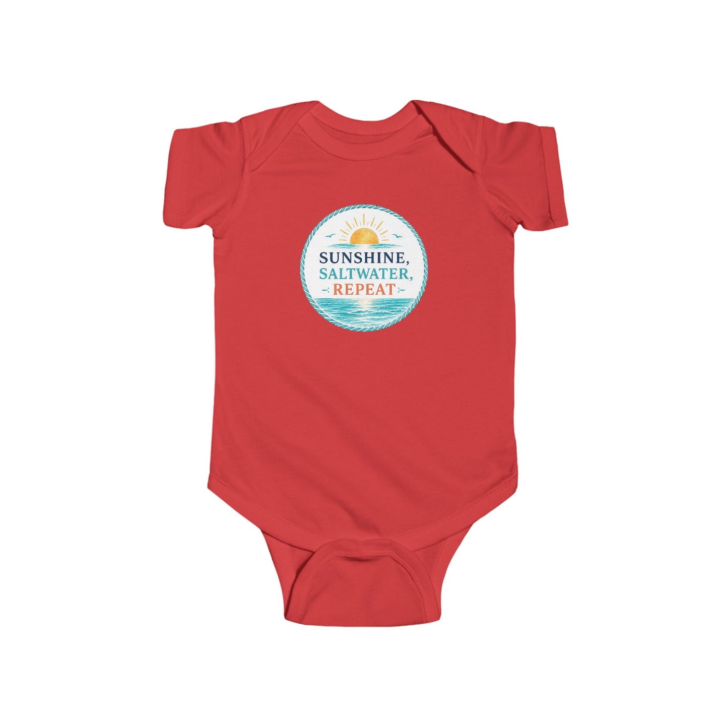 Sunshine, Saltwater, Repeat Baby Onesie