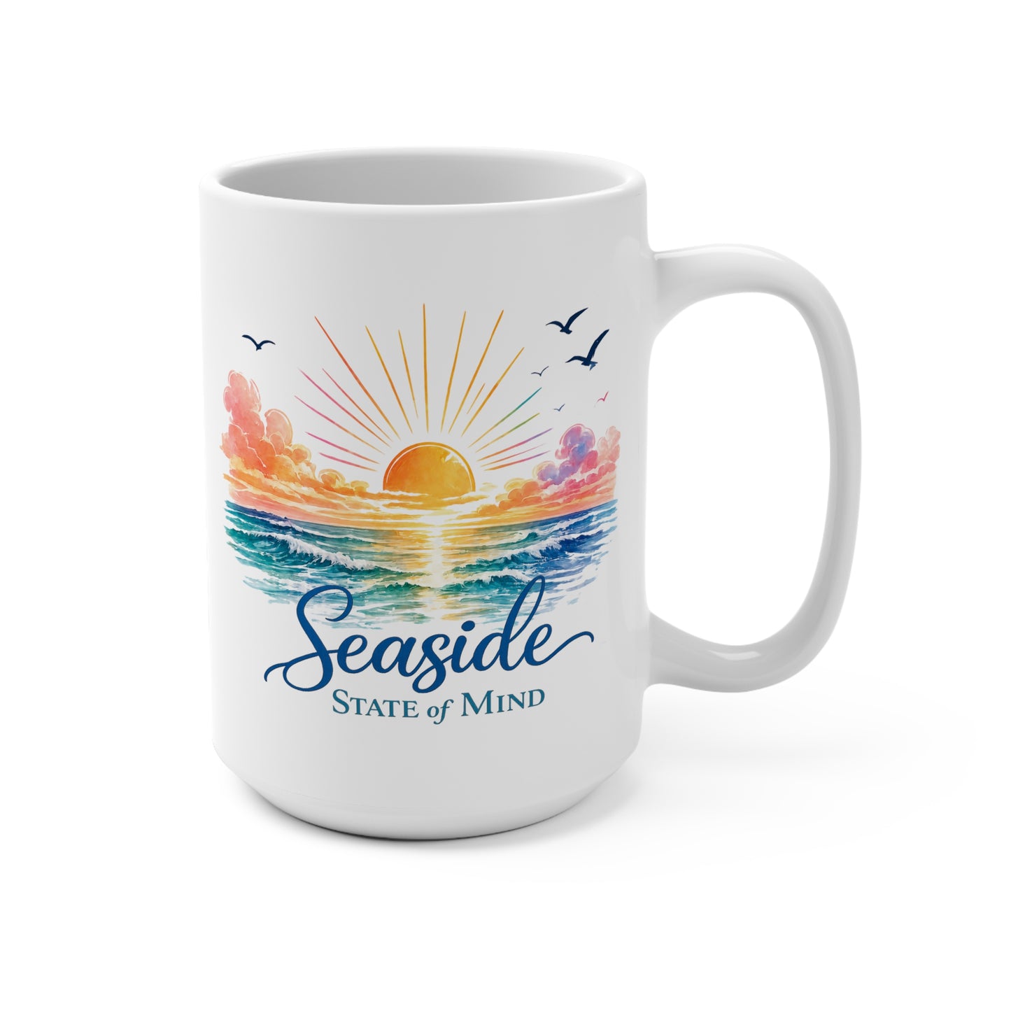 Seaside State Of Mind 15 oz Mug