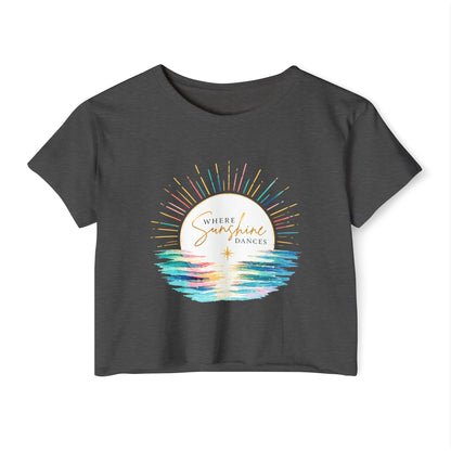 Where Sunshine Dances Crop Top
