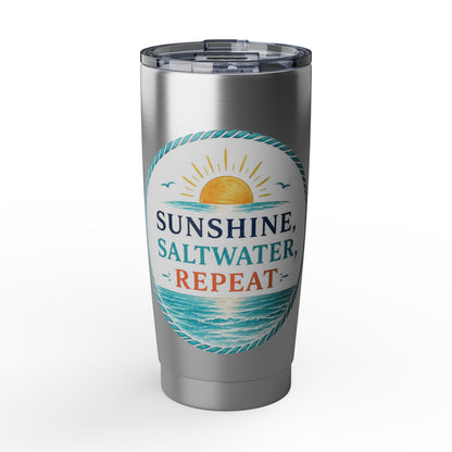 Sunshine, Saltwater, Repeat 20 oz Tumbler