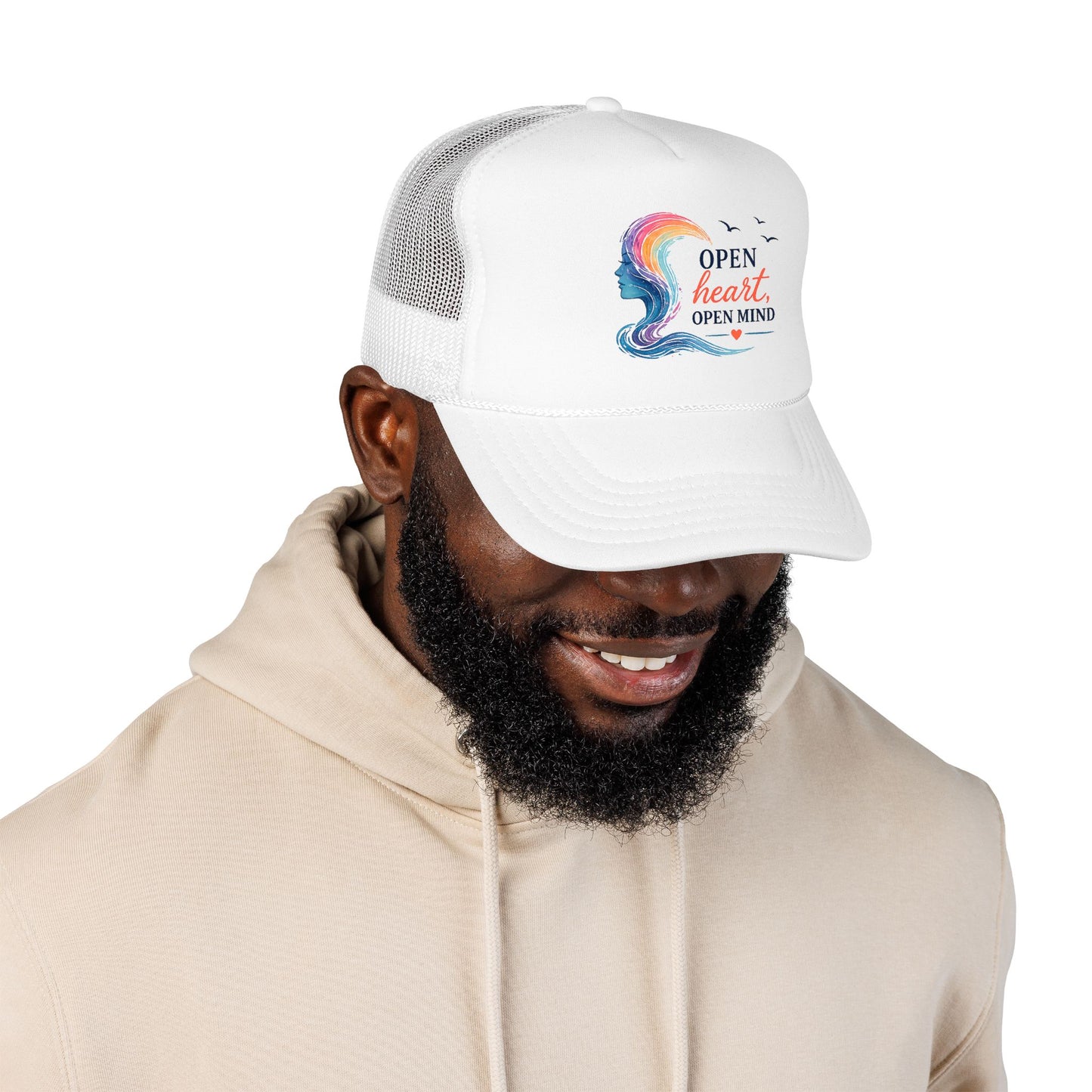 Open Heart, Open Mind Trucker Hat