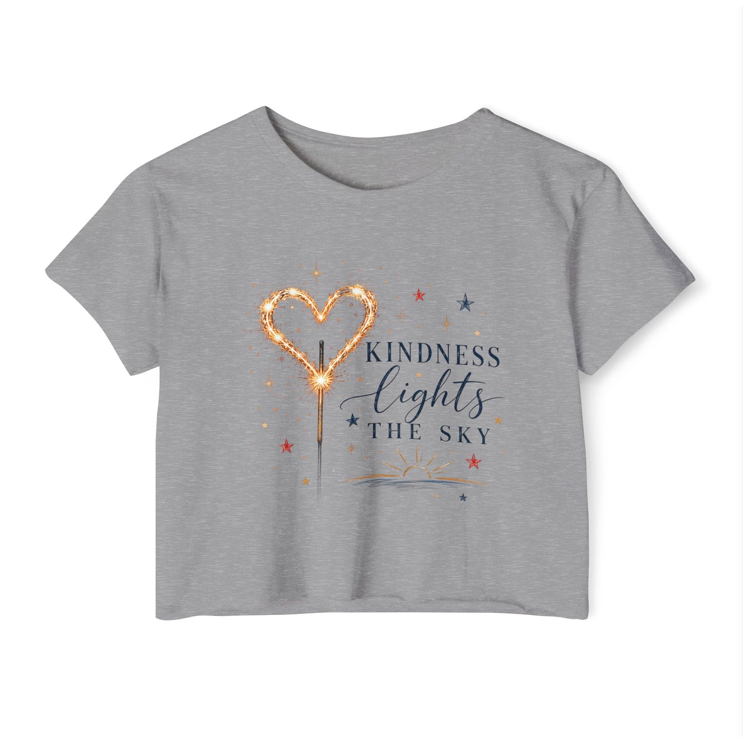 Kindness Lights The Sky Crop Top