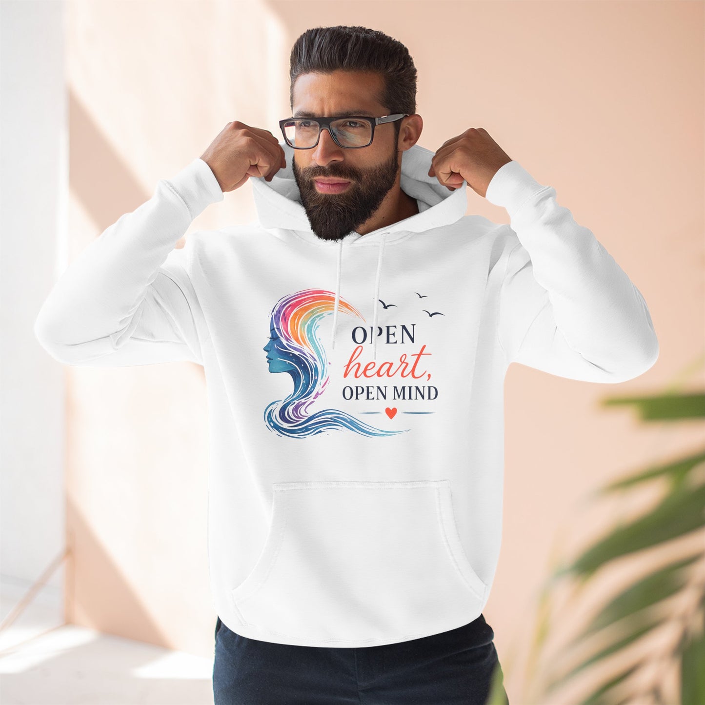 Open Heart Open Mind Mid-Heavyweight Hoodie