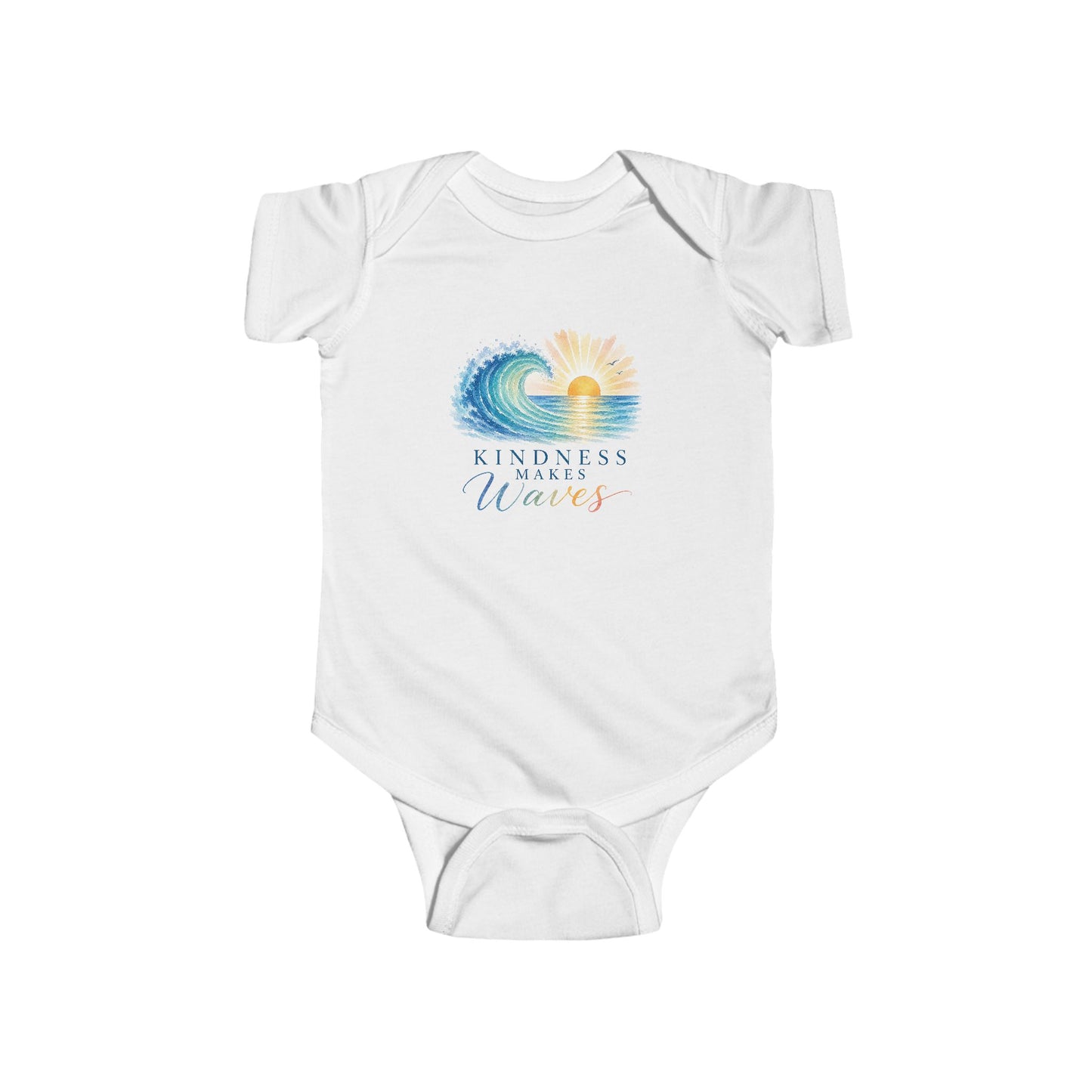 Kindness Makes Waves Baby Onesie