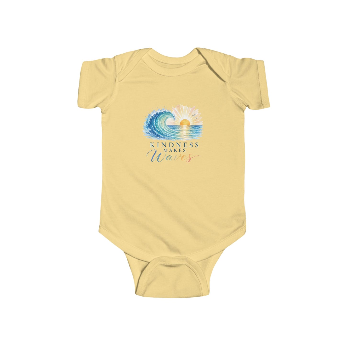 Kindness Makes Waves Baby Onesie
