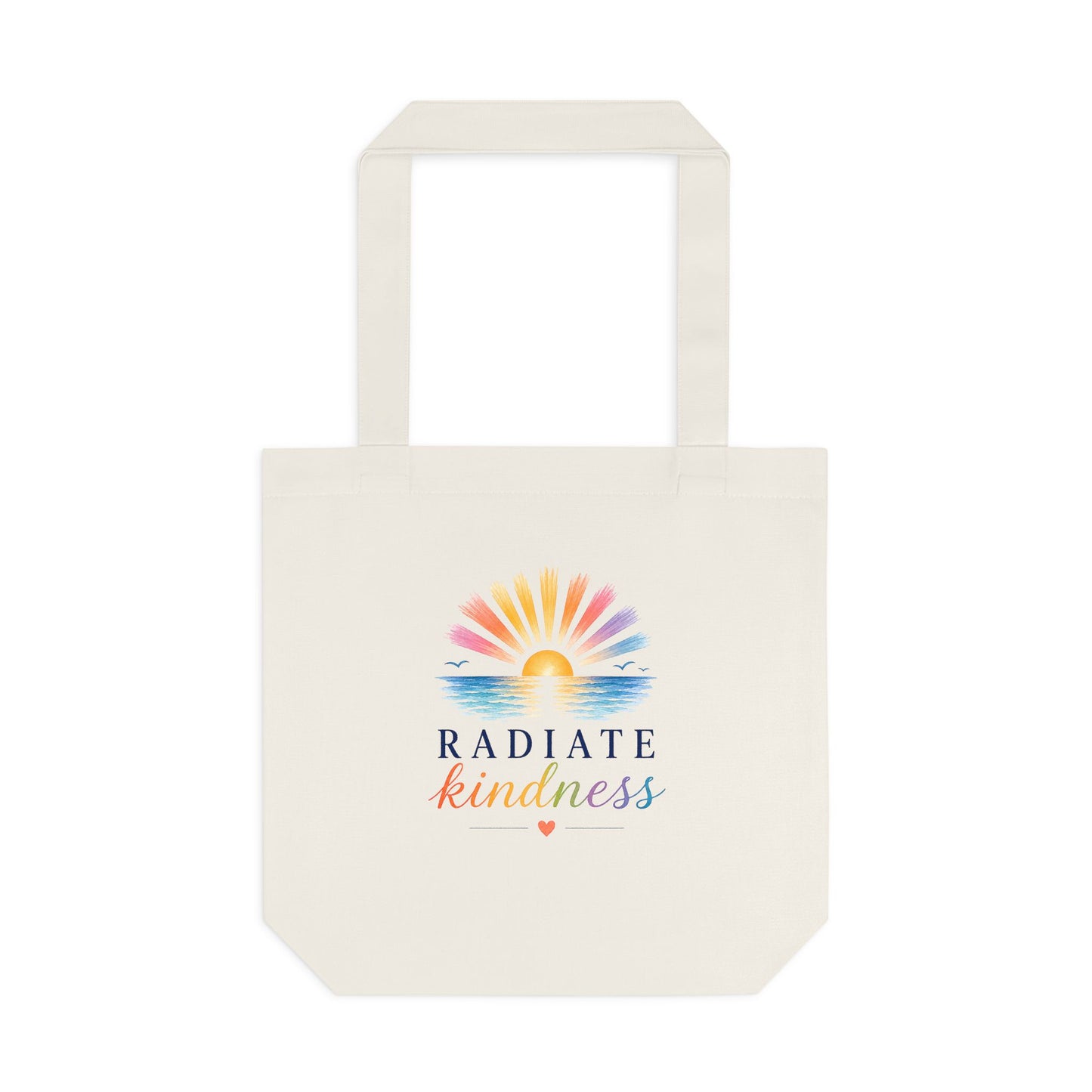 Radiate Kindness Canvas Tote Bag