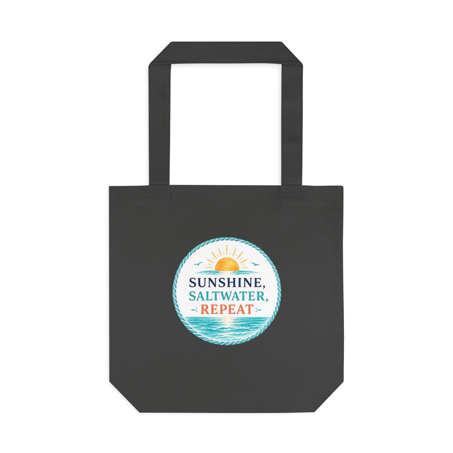 Sunshine, Saltwater, Repeat Canvas Tote Bag