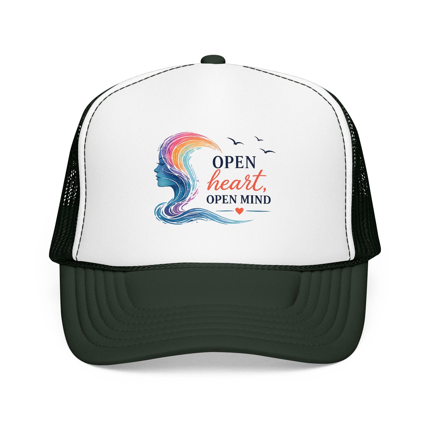 Open Heart, Open Mind Trucker Hat