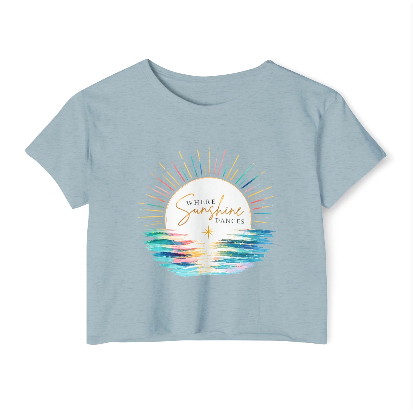 Where Sunshine Dances Crop Top