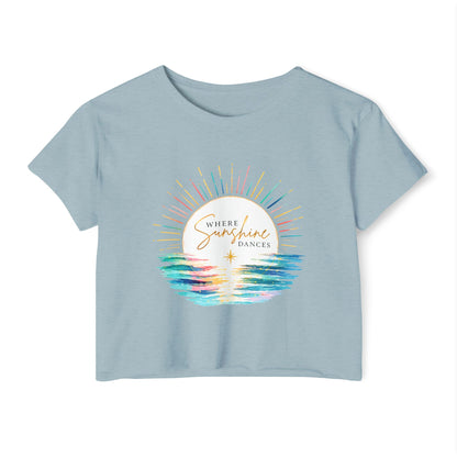 Where Sunshine Dances Crop Top