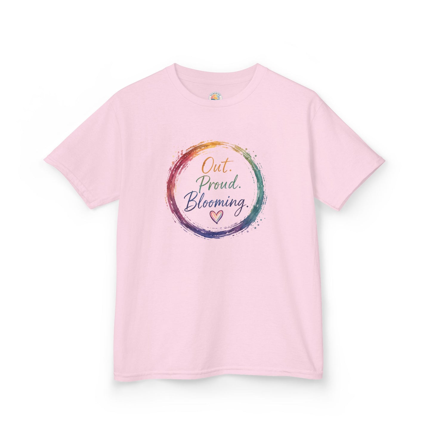 Out. Proud. Blooming. Kids Tee