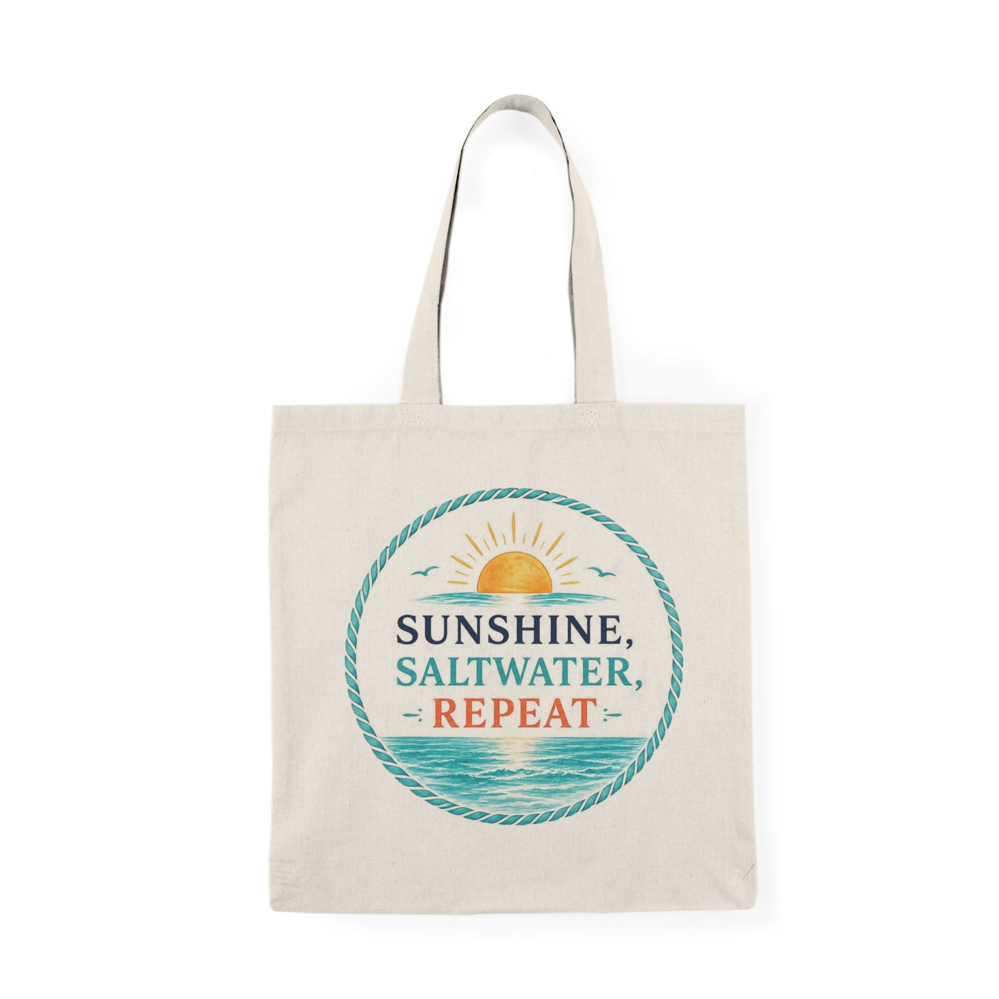 Sunshine, Saltwater, Repeat Tote Bag