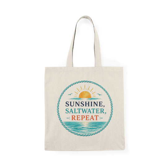Sunshine, Saltwater, Repeat Tote Bag