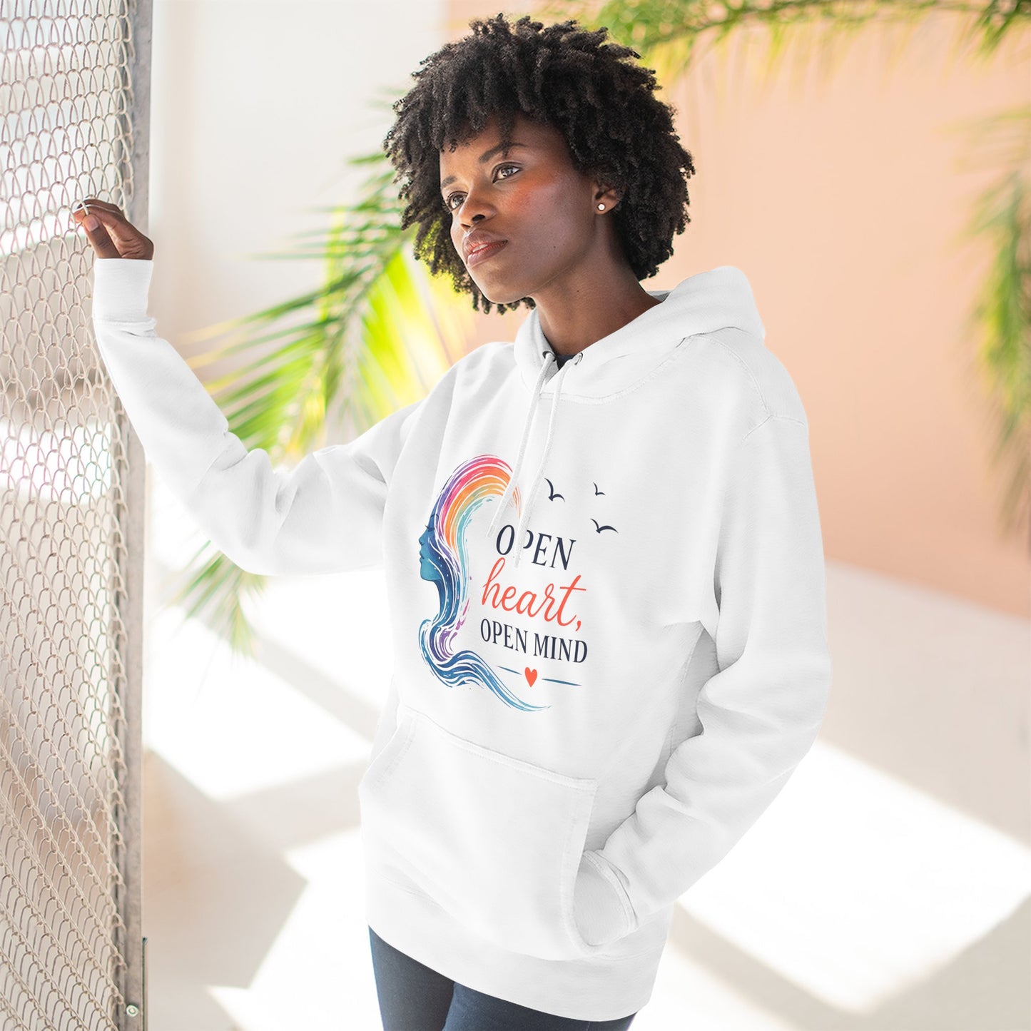 Open Heart Open Mind Mid-Heavyweight Hoodie