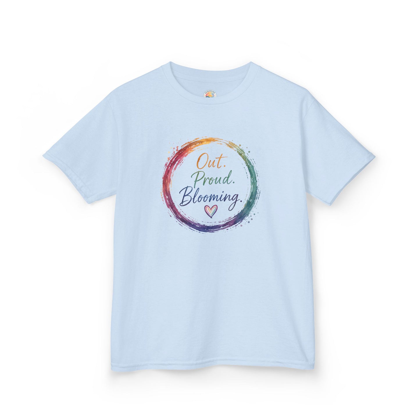 Out. Proud. Blooming. Kids Tee