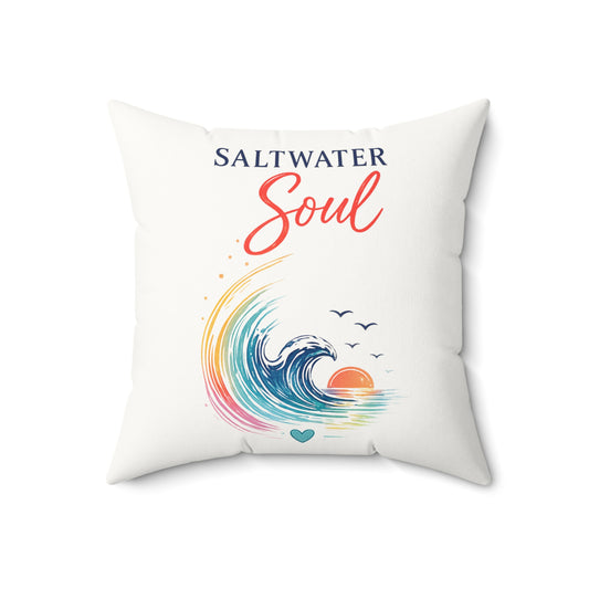 Saltwater Soul Throw Pillow