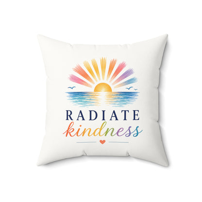 Radiate Kindness Throw Pillow
