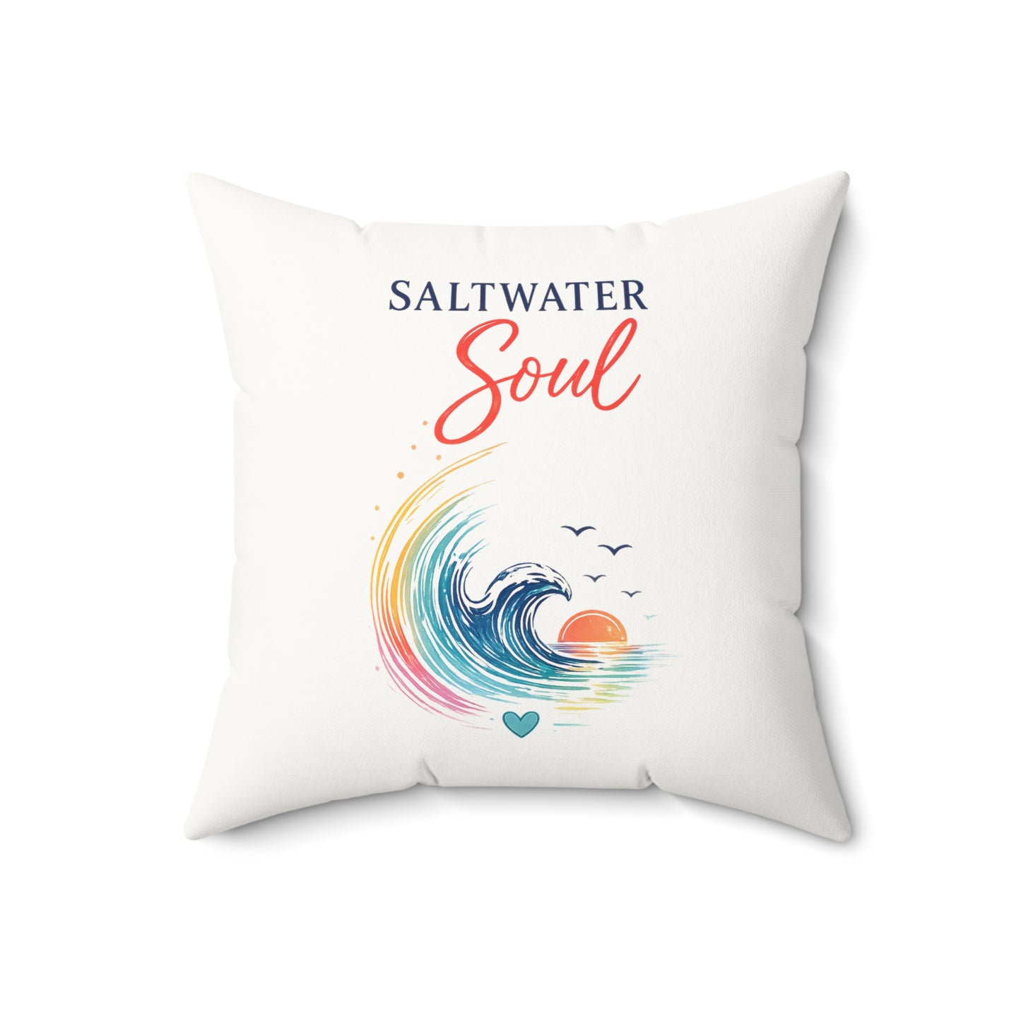 Saltwater Soul Throw Pillow